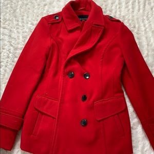 Red IB Diffusion Pea Coat